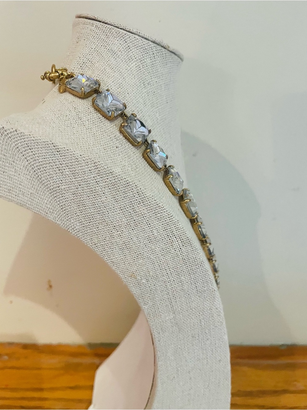 J. Crew Square Crystal Statement Necklace Blogger Fav - Picture 4 of 6